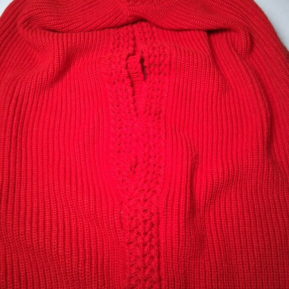 Vintage 1980s Winks Lane Sweater Vest Women Size 38 Red Ribbed Knit Retro - Picture 7 of 11